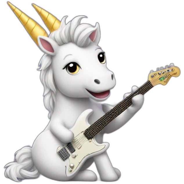 licorn guitarist emoji