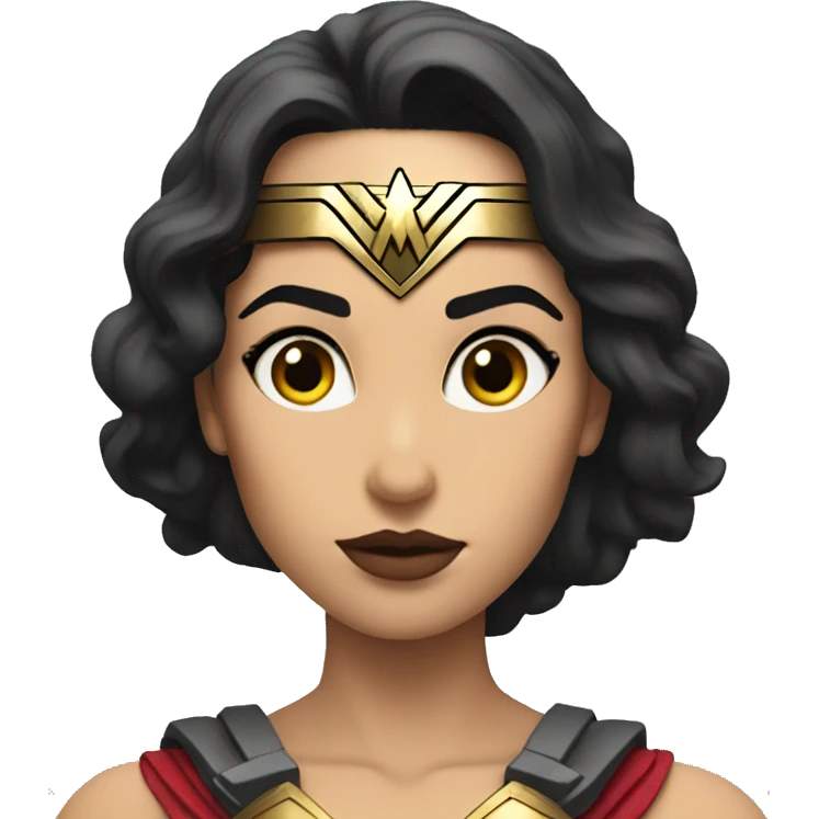 strong wonder woman thinking emoji
