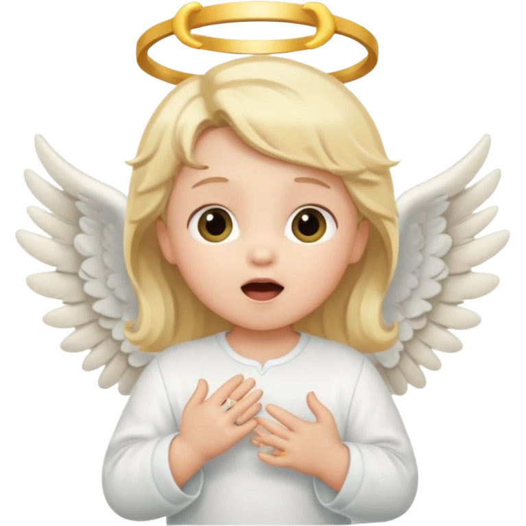 singing angel baby emoji