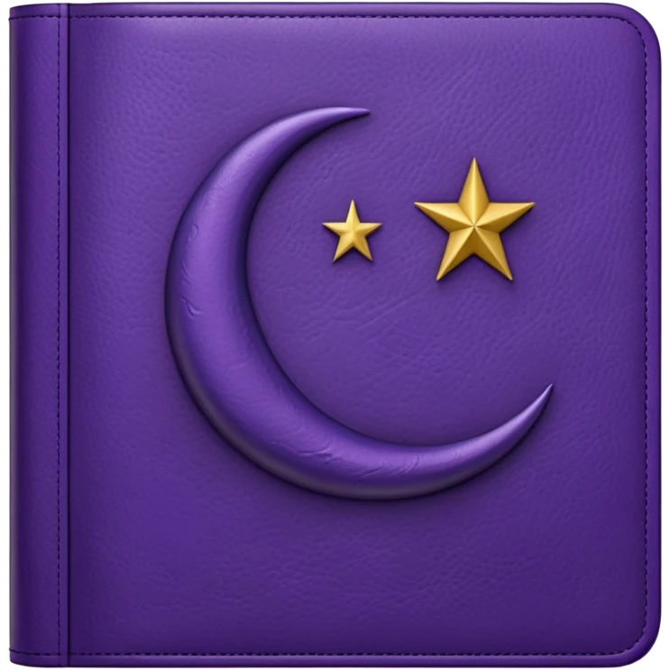 purple diary moon emoji
