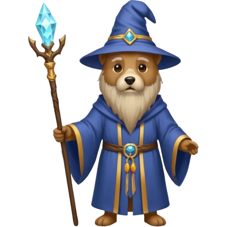 Dog wizard emoji