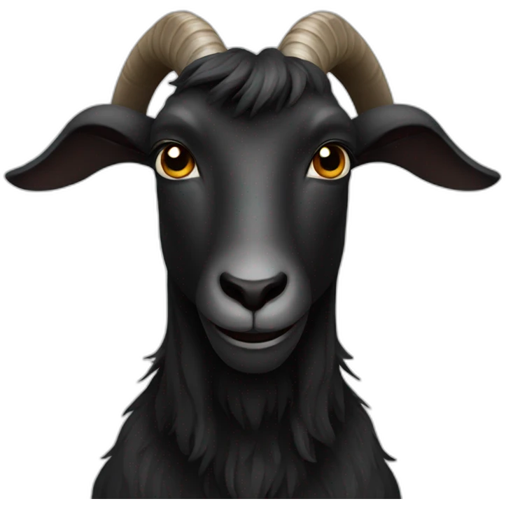 Black goat  emoji