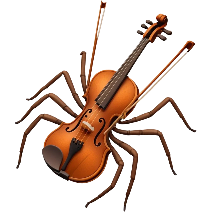 Violin spider emoji