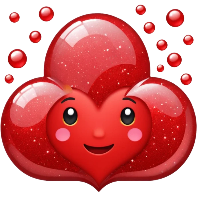 red glitter fix emoji
