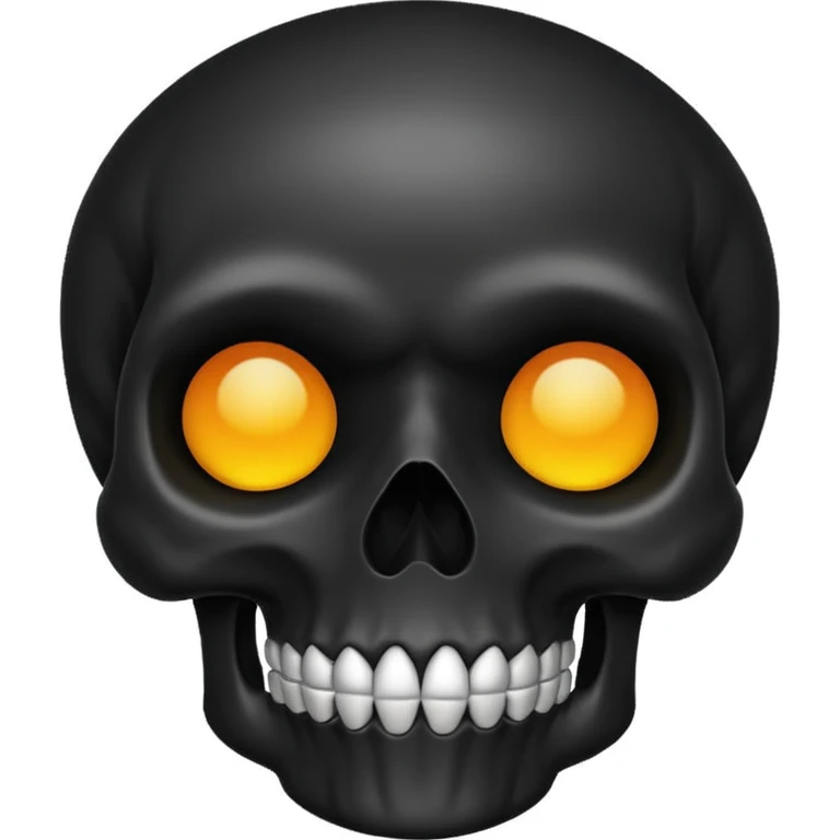 Black skull  emoji