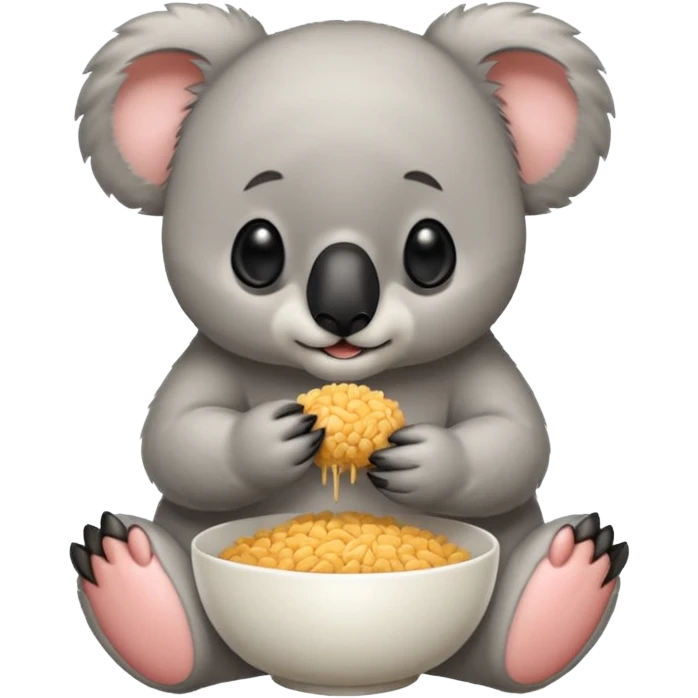 Kaola bear eating rice  emoji
