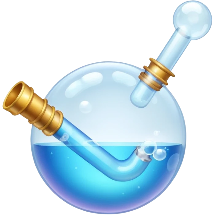 Bubble pipe made of quartz emoji