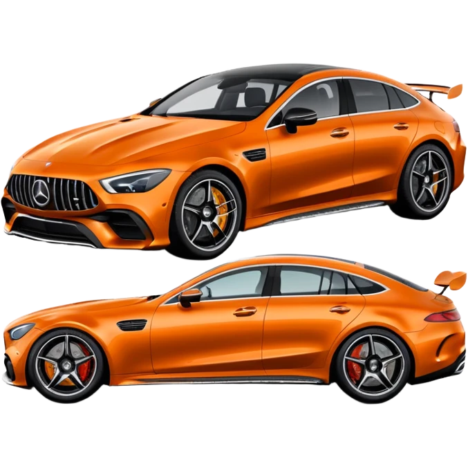 Mercedes amg gt 63 orange colour emoji