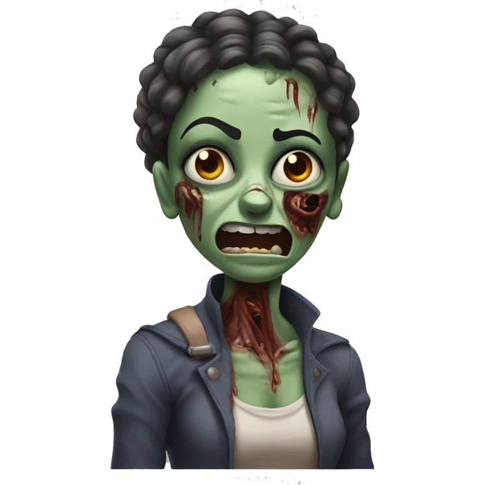 Momia con  la pose de un zombie  emoji