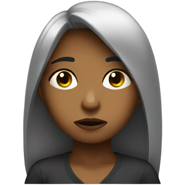 Sad girl emoji