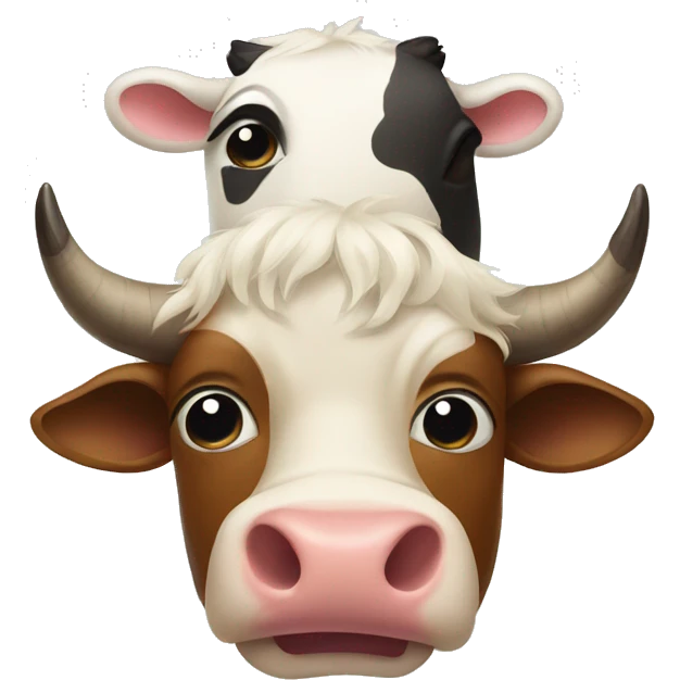Cow and bull faces  emoji