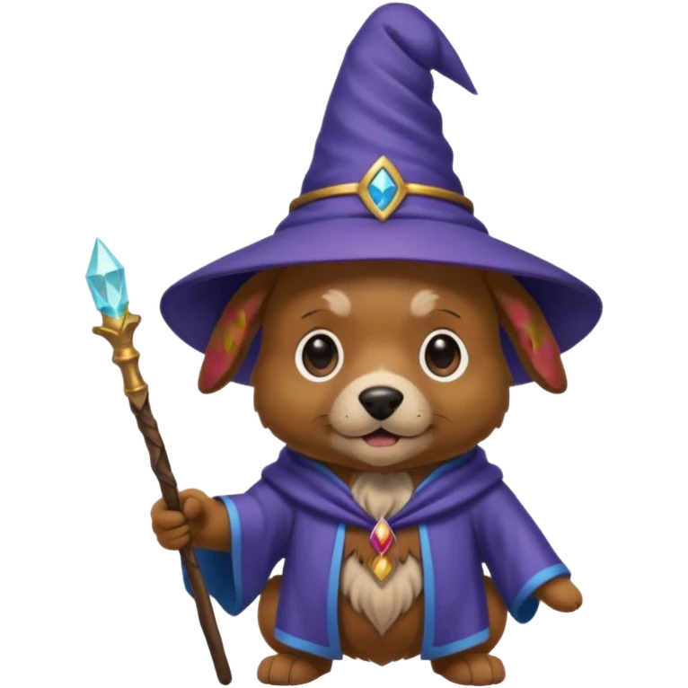Dog wizard emoji