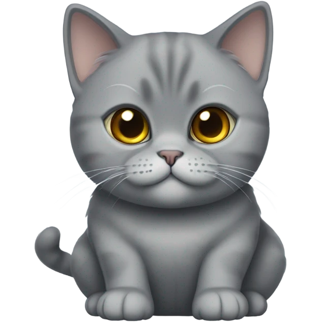 grey british shorthair emoji