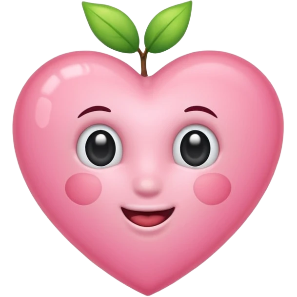Licht roze hart zonder gezicht emoji
