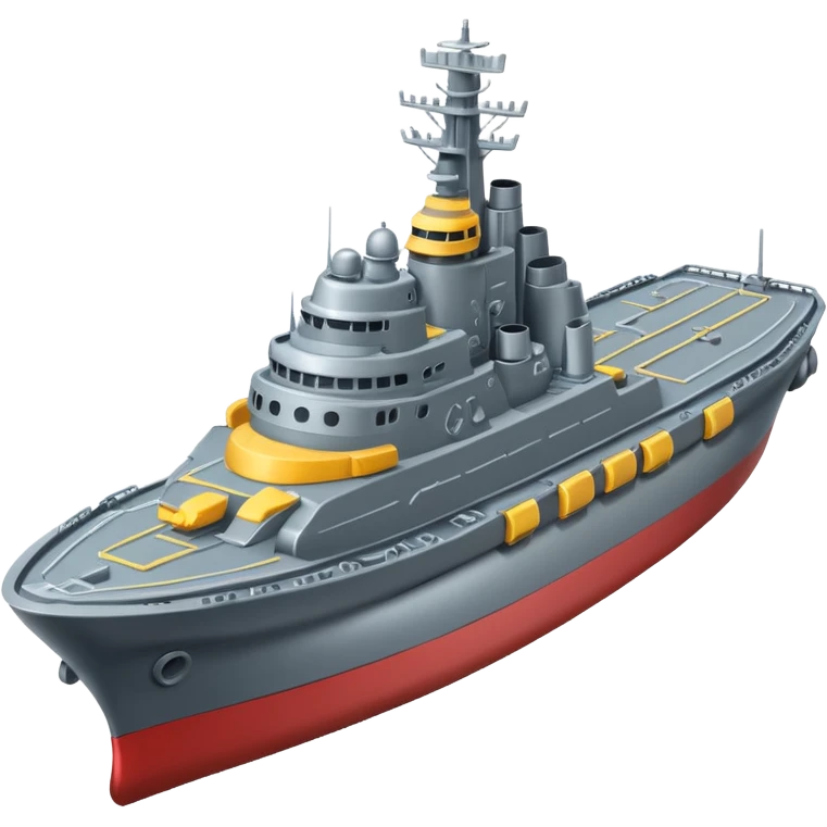 battleship arial view emoji
