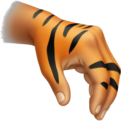 hand doing tiger pose  emoji