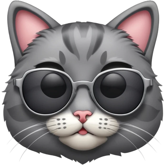 Cat wearing sunglasses emoji