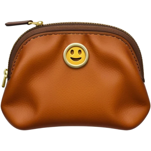 Coin purse, small, zipper emoji