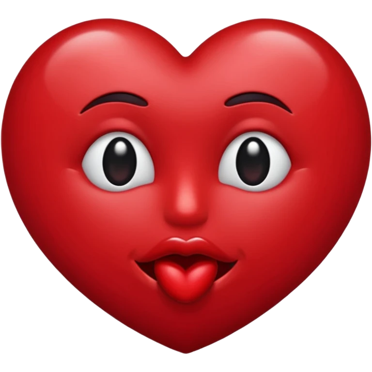 dark red kiss emoji  emoji