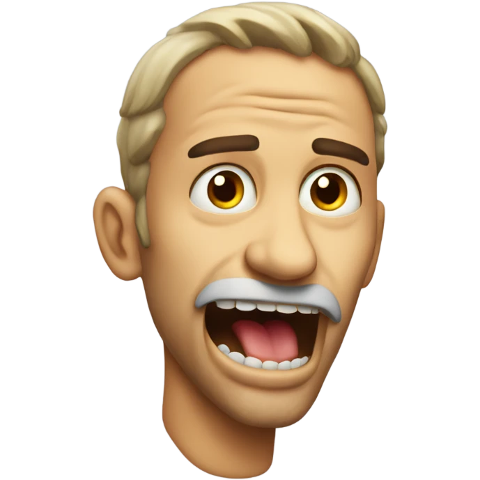 jaw - mewing emoji