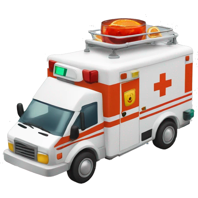 negroni on ambulance emoji