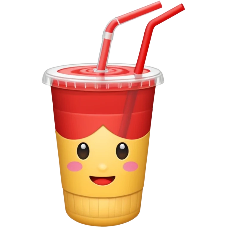 secawan susu satu straw emoji