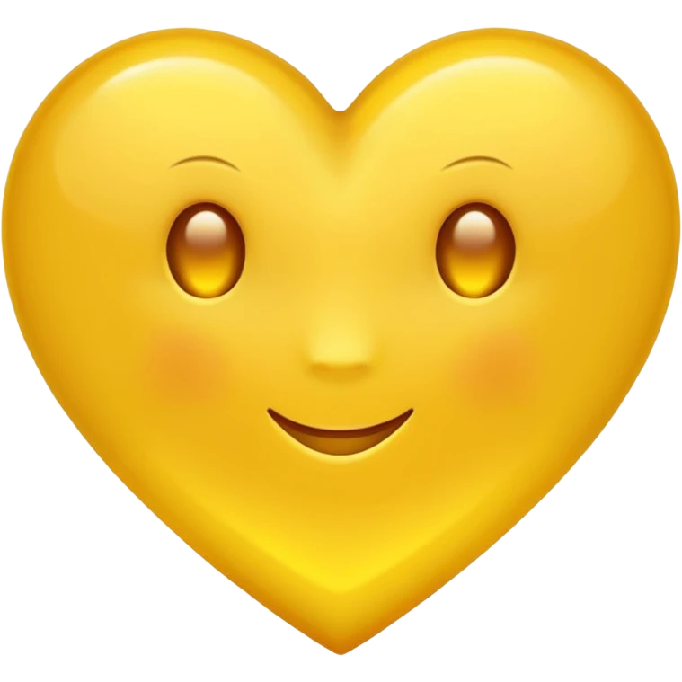 yellow heart with a glowing aura emoji