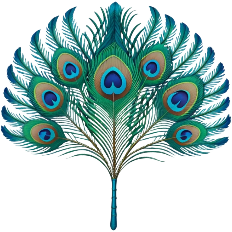 Peacock feather emoji