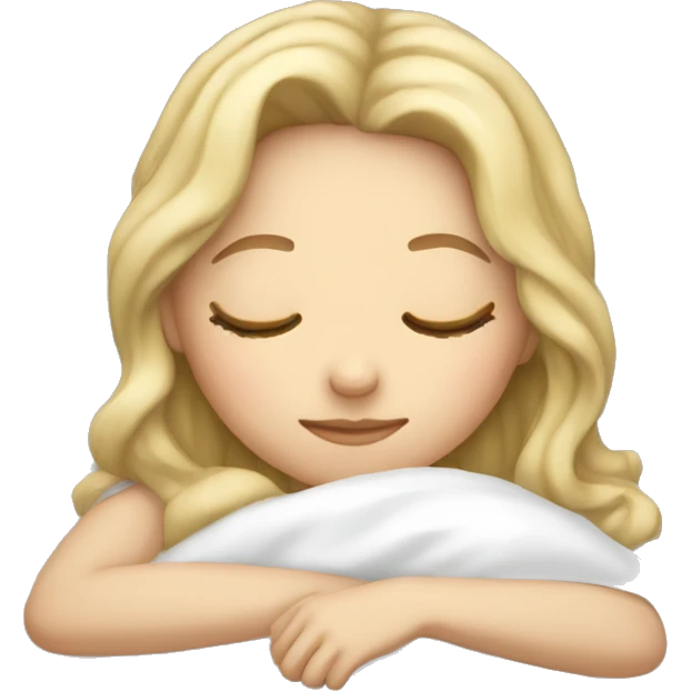 white girl sleeping  emoji