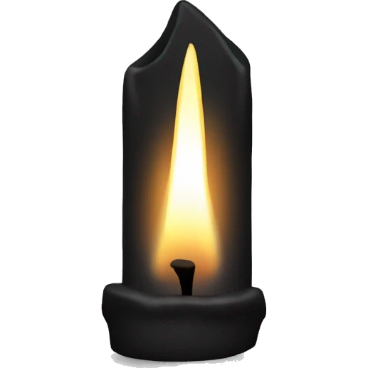 Black candle  emoji