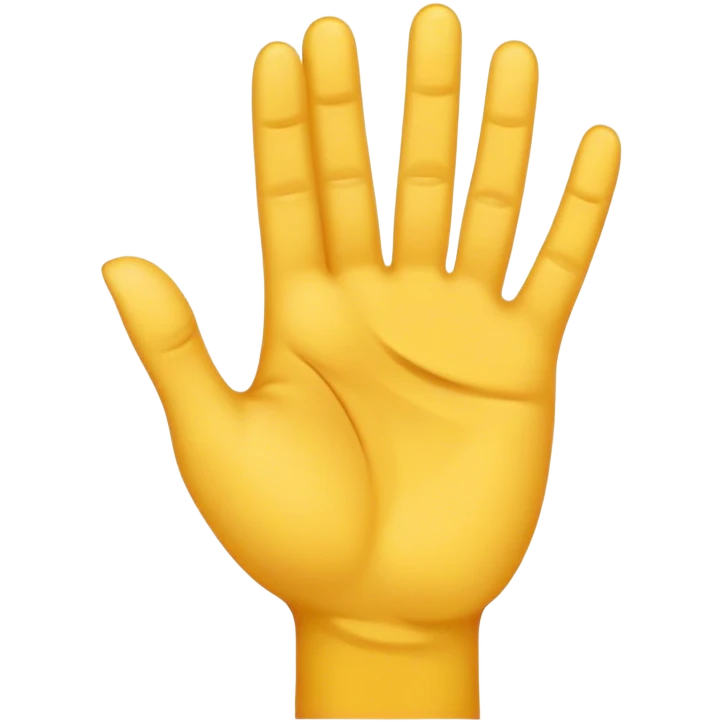 yellow hand making L emoji