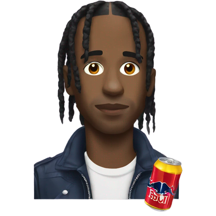 travis scott with red bull emoji