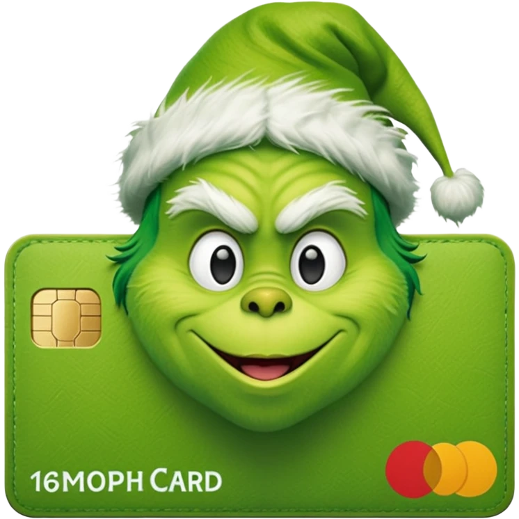 Grinch Credit Card emoji