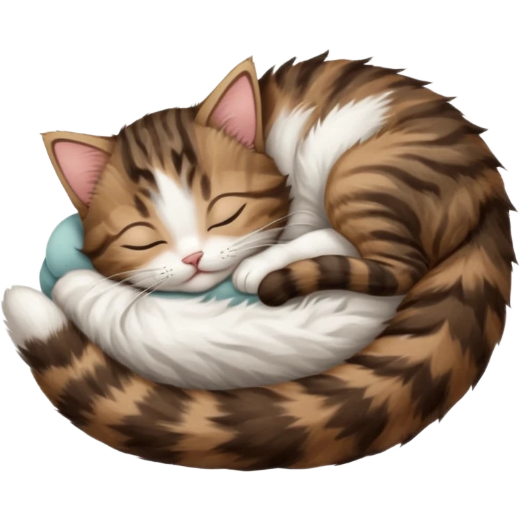dark brown tabby and white kitten sleeping whilst in funny positions stretched out and  upside down emoji