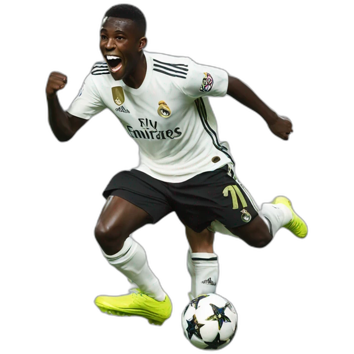 Vinicius real madrid celebrating emoji