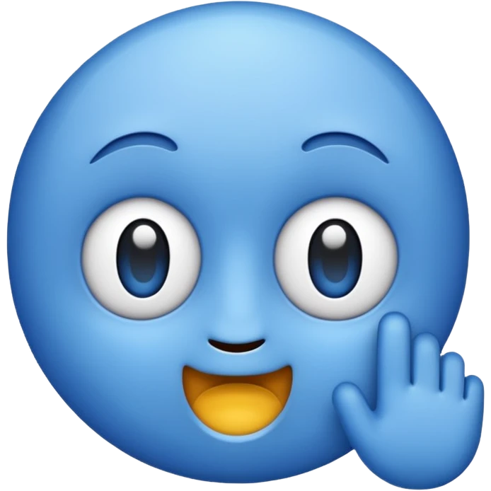 Blue  emoji