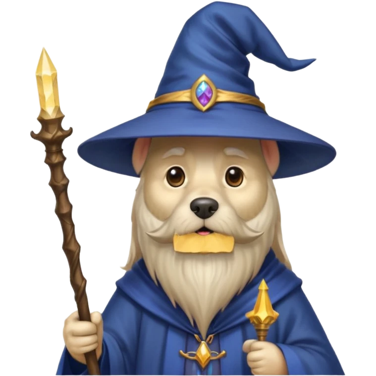 Dog wizard emoji