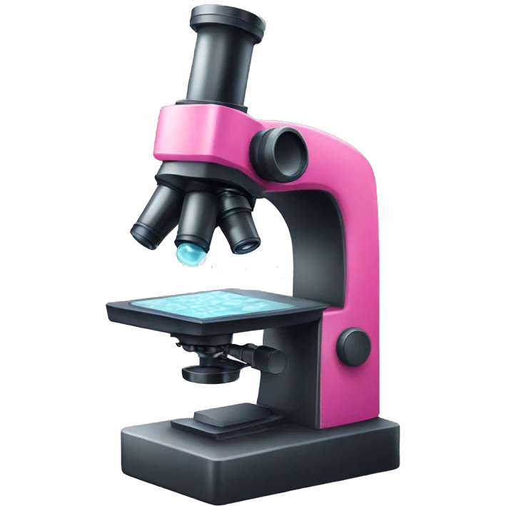 Pink microscope  emoji