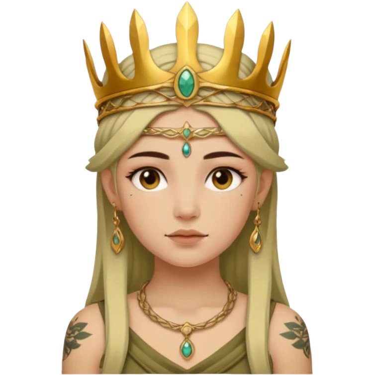 ancient girl Tattooed emoji