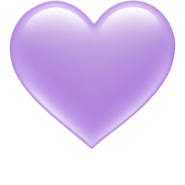Light purple heart emoji
