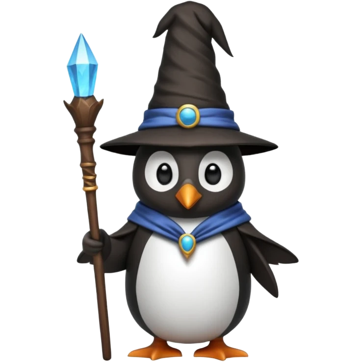 Penguin Wizard emoji
