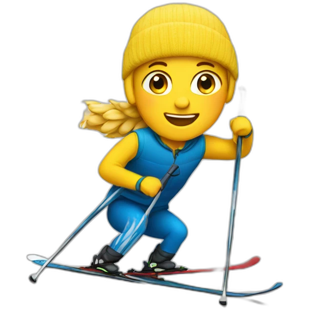 Nordic skier emoji