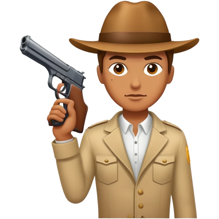 person pointing gun emoji