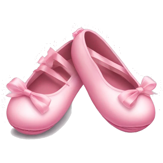 Pink ballerina slippers  emoji