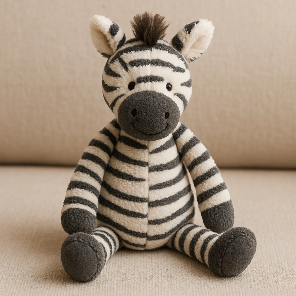 zebra jellycat stuffed plushie emoji