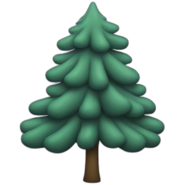 purple evergreen tree emoji