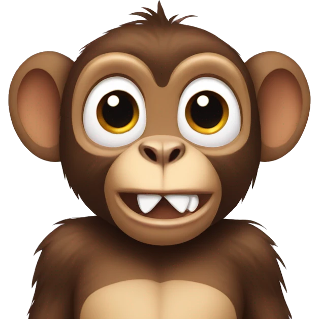 MOnkey with big ears and rabbit teeth emoji