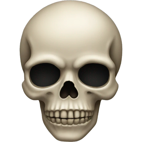 skull emoji with black background emoji