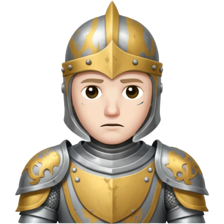 Sad knight emoji