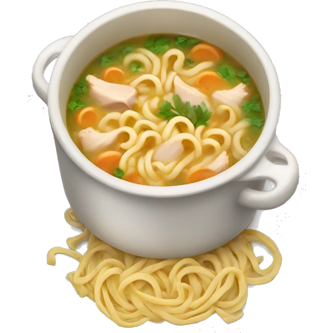 chicken noodle soup emoji